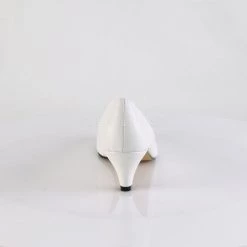 Pleaser Pink Label FEFE-01 White Faux Leather Shoes