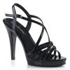 Fabulicious Shoes FLAIR-413 Black Patent/Black