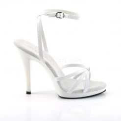 Fabulicious Shoes FLAIR-436 White Patent