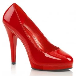 Pleaser Pink Label FLAIR-480 Red Patent/Red