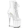 Pleaser FLAMINGO-1020C Clear Ankle Boot Boots 1 Pleaser FLAMINGO-1020C Clear Ankle Boot Boots