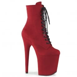 Pleaser FLAMINGO-1020FS Red Faux Suede/Red Faux Suede Ankle Boot Boots 13 Pleaser FLAMINGO-1020FS Red Faux Suede/Red Faux Suede Ankle Boot Boots
