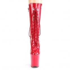 Pleaser FLAMINGO-1050 Red Patent Mid-Calf Boot
