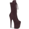 Pleaser FLAMINGO-1050FS Brown Faux Suede Mid-Calf Boot Boots