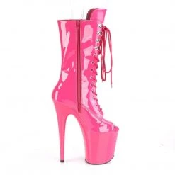 Pleaser FLAMINGO-1051 Hot Pink Patent Mid-Calf Boot 12 Pleaser FLAMINGO-1051 Hot Pink Patent Mid-Calf Boot