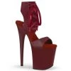 Pleaser FLAMINGO-800-14 Burgundy Faux Leather/Burgundy Matte Platform Sandal Shoes