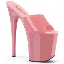 Pleaser FLAMINGO-801N Baby Pink (Jelly-Like) TPU/Baby Pink Slide