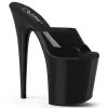 Pleaser Shoes FLAMINGO-801N Black (Jelly-Like) TPU Slide