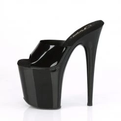Pleaser Shoes FLAMINGO-801N Black (Jelly-Like) TPU Slide