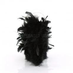 Pleaser FLAMINGO-808F Clear/Black Marabou Feather Platform Sandal 11 Pleaser FLAMINGO-808F Clear/Black Marabou Feather Platform Sandal