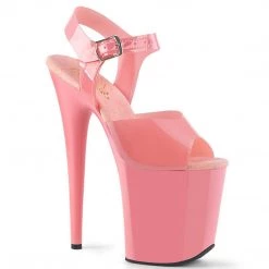 Pleaser FLAMINGO-808N Baby Pink (Jelly-Like) TPU/Baby Pink Platform Sandal Shoes