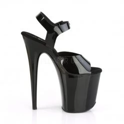 Pleaser FLAMINGO-808N Black (Jelly-Like) TPU/Black Platform Sandal