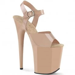 Pleaser FLAMINGO-808N Cream (Jelly-Like) TPU/Cream Platform Sandal 13 Pleaser FLAMINGO-808N Cream (Jelly-Like) TPU/Cream Platform Sandal