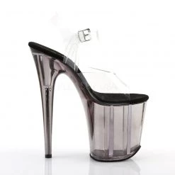 Pleaser Shoes FLAMINGO-808T Clear/Smoke Tinted Platform Sandal