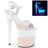Pleaser Shoes FLAMINGO-809-2G Opal Glitter/Opal Glitter Platform Sandal