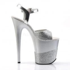 Pleaser Shoes FLAMINGO-809-2G Silver Glitter/Silver-Glitter Platform Sandal 13 Pleaser Shoes FLAMINGO-809-2G Silver Glitter/Silver-Glitter Platform Sandal