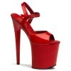 Pleaser FLAMINGO-809 Red Patent Platform Sandal New Arrivals