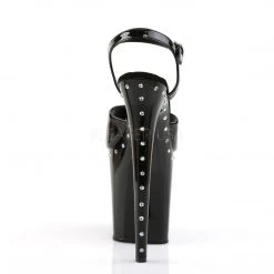 Pleaser FLAMINGO-809ABLS Black Patent Platform Sandal Shoes