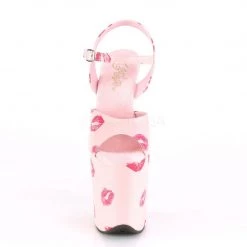 Pleaser FLAMINGO-809KISSES BabyPink Faux Leather/BabyPink Faux Leather Platform Sandal Shoes