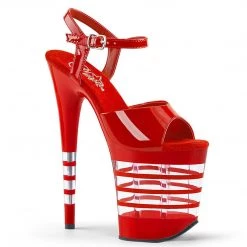 Pleaser FLAMINGO-809LN Red Patent Platform Sandal
