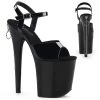 Pleaser Shoes FLAMINGO-809Z Black Patent Platform Sandal
