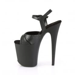Pleaser Shoes FLAMINGO-816 Black Faux Leather Platform Sandal 10 Pleaser Shoes FLAMINGO-816 Black Faux Leather Platform Sandal