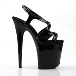 Pleaser FLAMINGO-831 Black Patent Platform Sandal 12 Pleaser FLAMINGO-831 Black Patent Platform Sandal