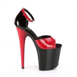Pleaser FLAMINGO-889 Red-Black Patent/Black-Red Platform Sandal