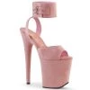 Pleaser FLAMINGO-891 Pink Faux Suede/Pink Faux Suede Platform Sandal Shoes