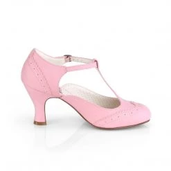 Pin Up Couture FLAPPER-26 Baby Pink Faux Leather Shoes 19 Pin Up Couture FLAPPER-26 Baby Pink Faux Leather Shoes