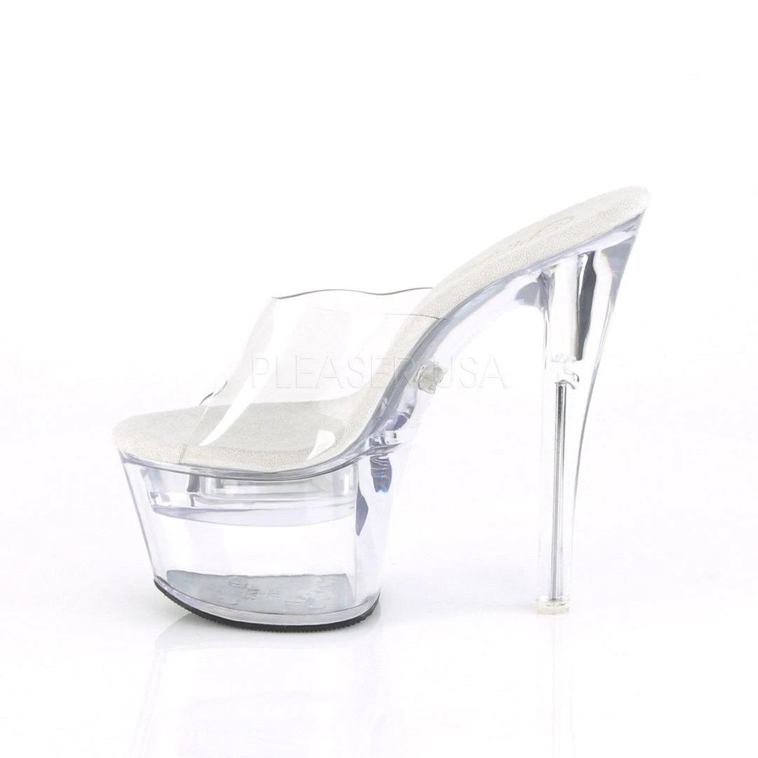 Pleaser Shoes FLASHDANCE-701 Clear Slide 5 Pleaser Shoes FLASHDANCE-701 Clear Slide