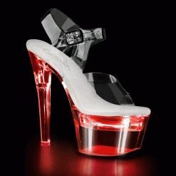 Pleaser FLASHDANCE-708 Clear Platform Sandal Shoes