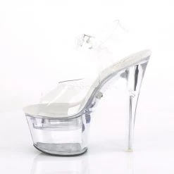 Pleaser FLASHDANCE-708 Clear Platform Sandal Shoes