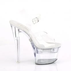 Pleaser FLASHDANCE-708 Clear Platform Sandal Shoes