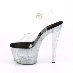 Pleaser FLASHDANCE-708XTAL Clear Platform Sandal