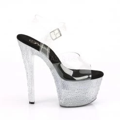 Pleaser FLASHDANCE-708XTAL Clear Platform Sandal