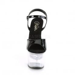 Pleaser FLASHDANCE-709 Black Patent Platform Sandal