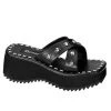 Demonia FLIP-05 Black Vegan Leather Sandal