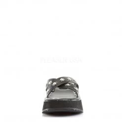 Demonia FLIP-05 Black Vegan Leather Sandal