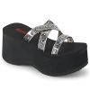 Demonia FUNN-19 Black Oil Flick Hologram Sandal Shoes 1 Demonia FUNN-19 Black Oil Flick Hologram Sandal Shoes