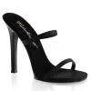 Fabulicious GALA-02 Black Satin Shoes