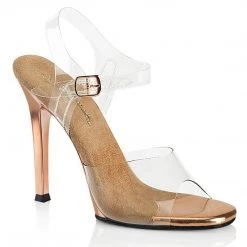 Fabulicious GALA-08 Clear-Rose Gold/Rose Gold Chrome