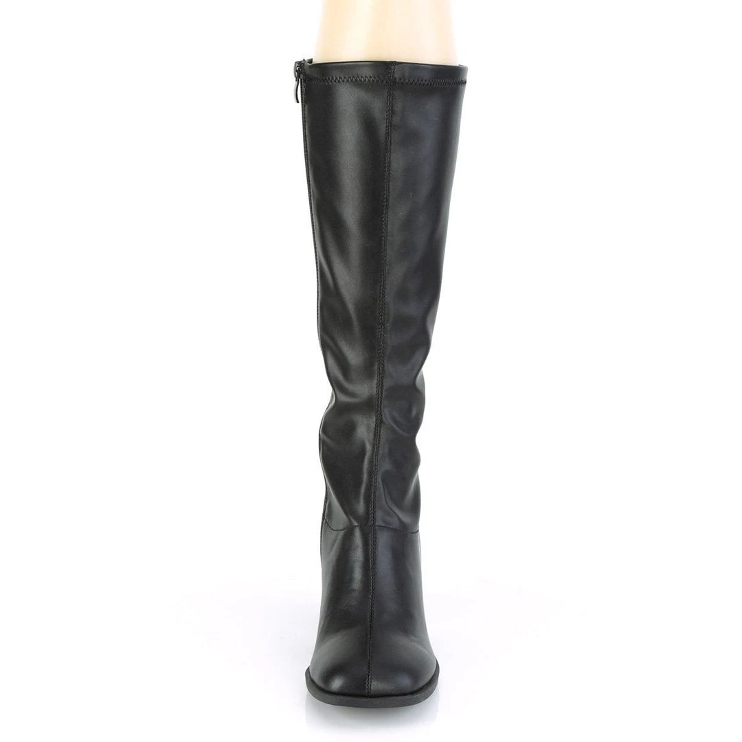 Funtasma GOGO-300-2 Black Stretch Faux Leather Boots 4 Funtasma GOGO-300-2 Black Stretch Faux Leather Boots