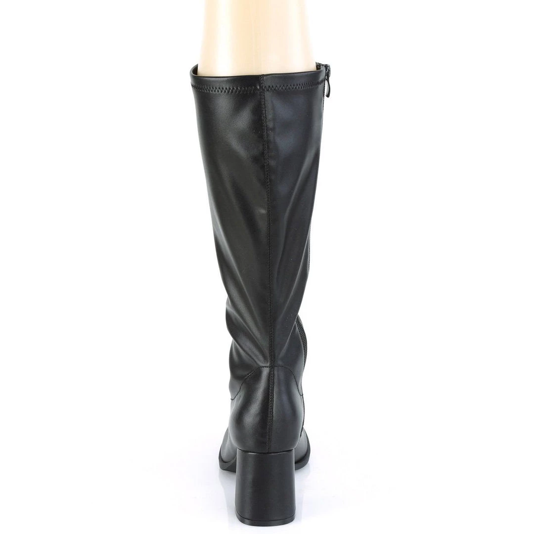 Funtasma GOGO-300-2 Black Stretch Faux Leather Boots 6 Funtasma GOGO-300-2 Black Stretch Faux Leather Boots