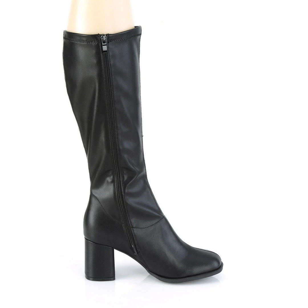 Funtasma GOGO-300-2 Black Stretch Faux Leather Boots 7 Funtasma GOGO-300-2 Black Stretch Faux Leather Boots