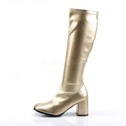 Funtasma GOGO-300 Gold Stretch Pu Boots 13 Funtasma GOGO-300 Gold Stretch Pu Boots