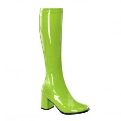 Funtasma Boots GOGO-300 Lime Green Stretch Patent