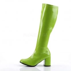 Funtasma Boots GOGO-300 Lime Green Stretch Patent