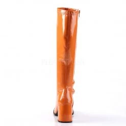 Funtasma Boots GOGO-300 Orange Stretch Patent