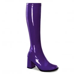 Funtasma Boots GOGO-300 Purple Stretch Patent